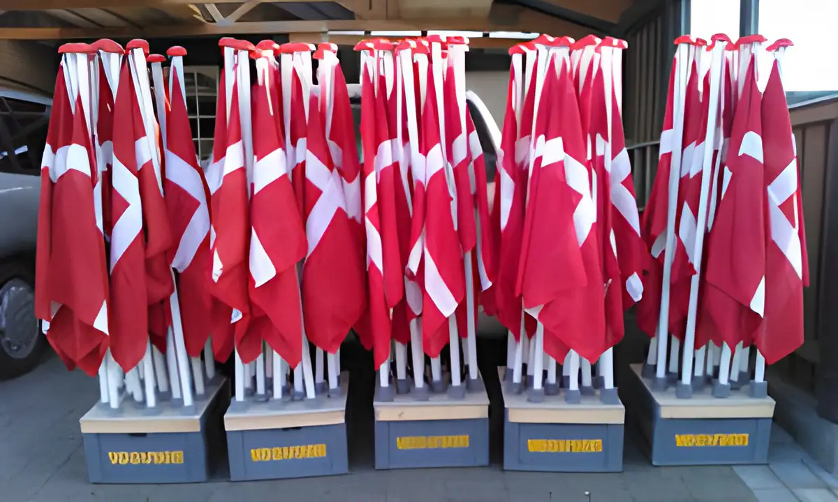 Flagallé Flemløse Voldtofte flag